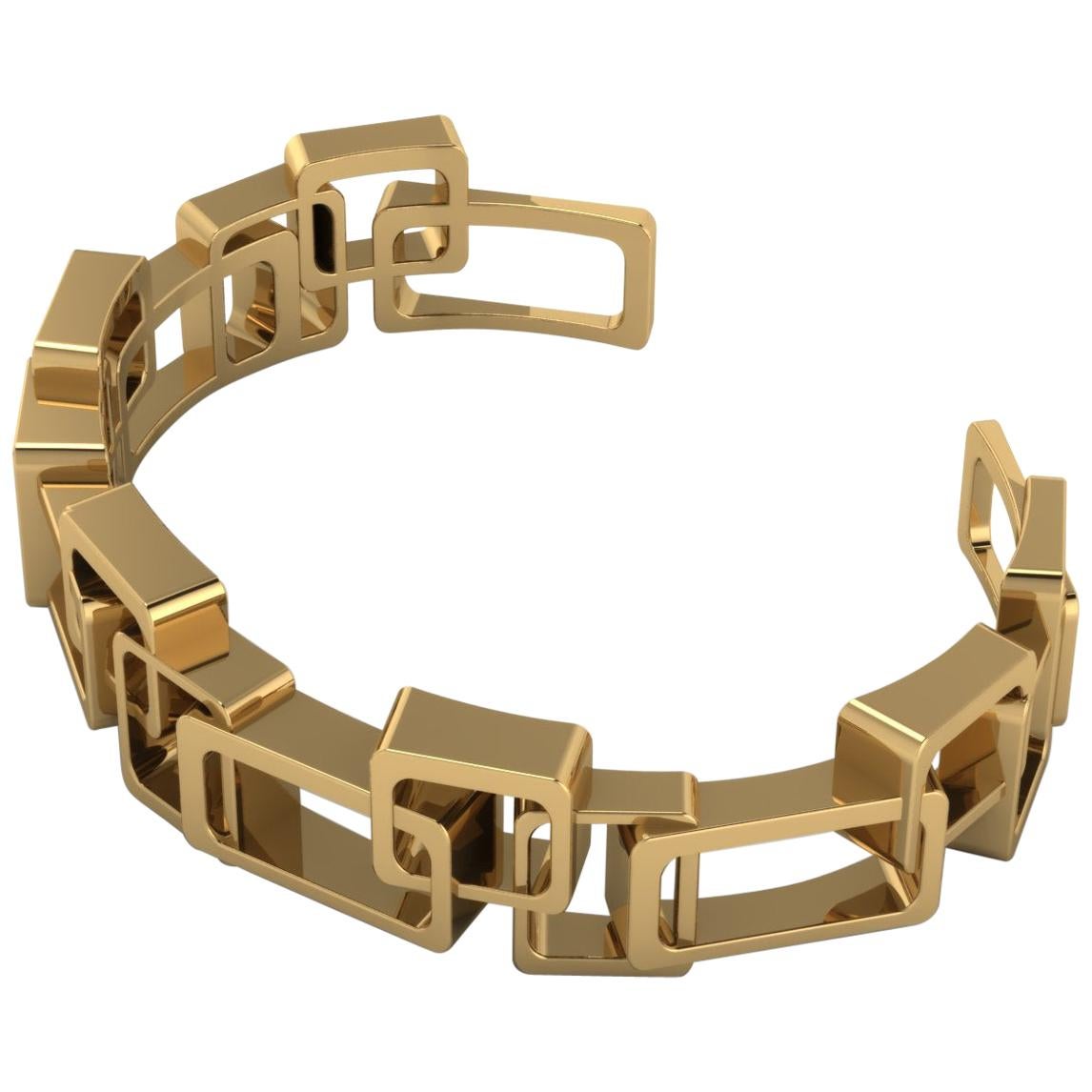 18 Karat Gold Cuff Bracelet 78 Grams For Sale