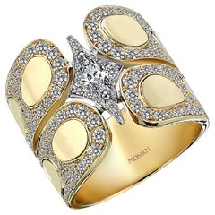 18 K Gold Monan Marquise Cut Diamond Ring