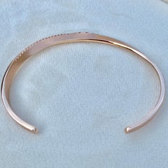 Brazalete de oro rosa de 18 quilates con diamantes de 0,73 quilates