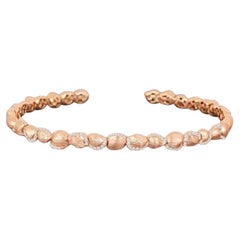 18 K Rose Gold  Sarab Matte Choker with Diamonds