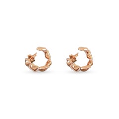 18 K Rose Gold Sarab Shinny Ohrring mit Diamanten