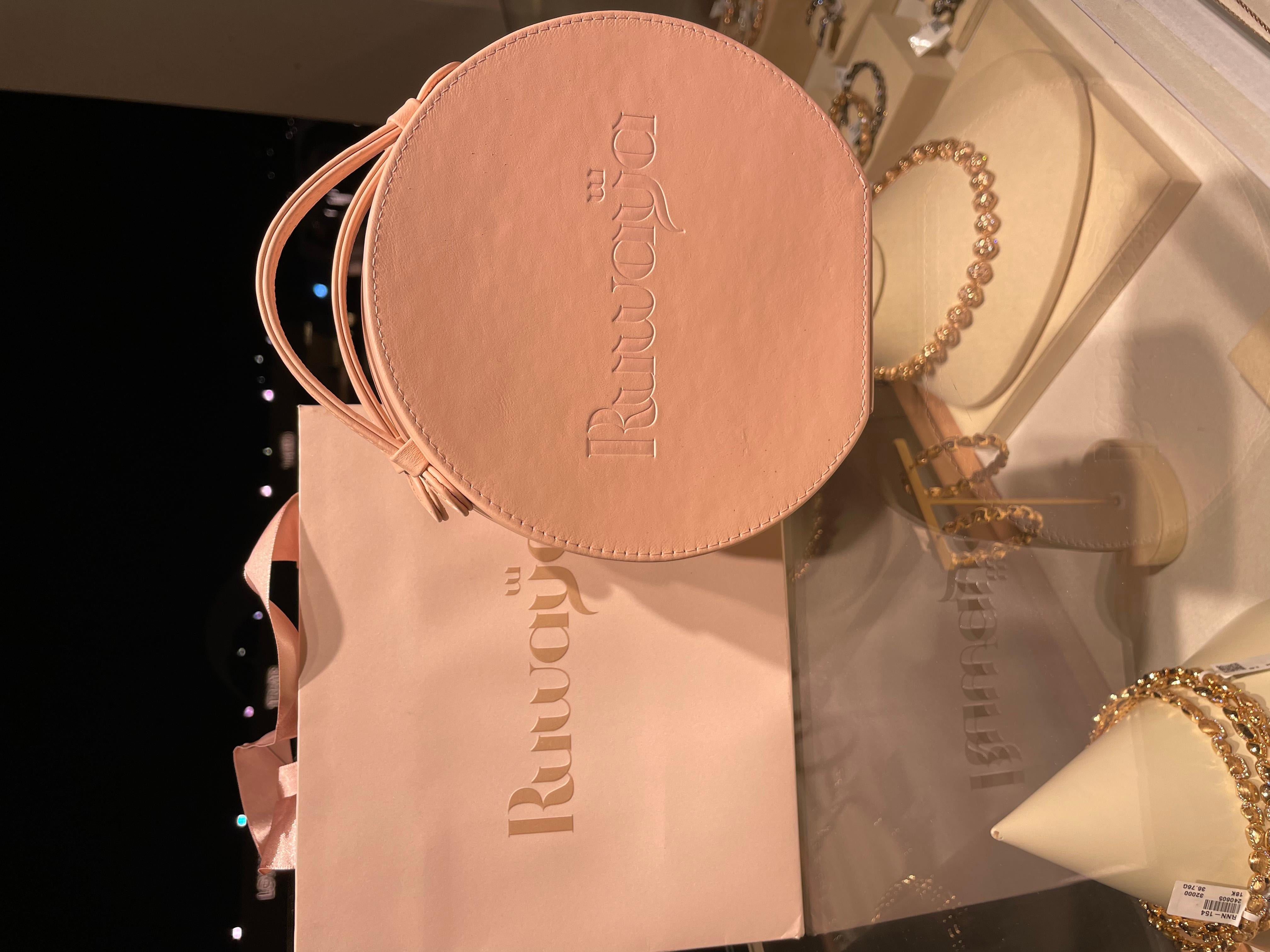 Oro rosa de 18 K  Sarab Pendiente brillante con diamantes Corte rosa en venta
