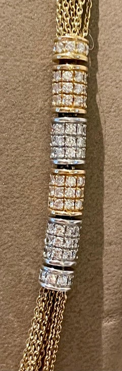 Sautoir di diamanti Paul Binder in oro rosa 18 K.