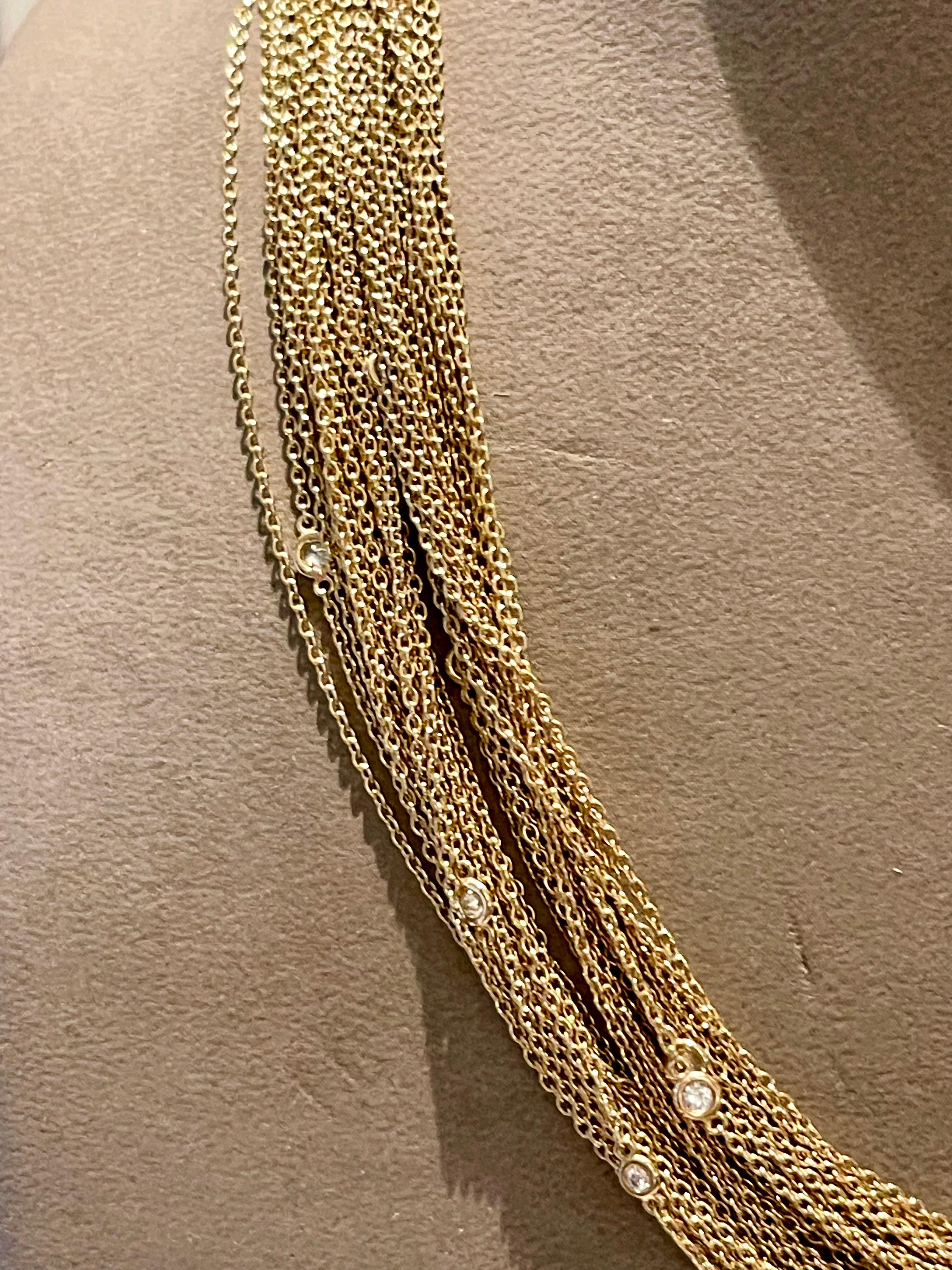 18 K rose white Gold Paul Binder Diamond Sautoir 2