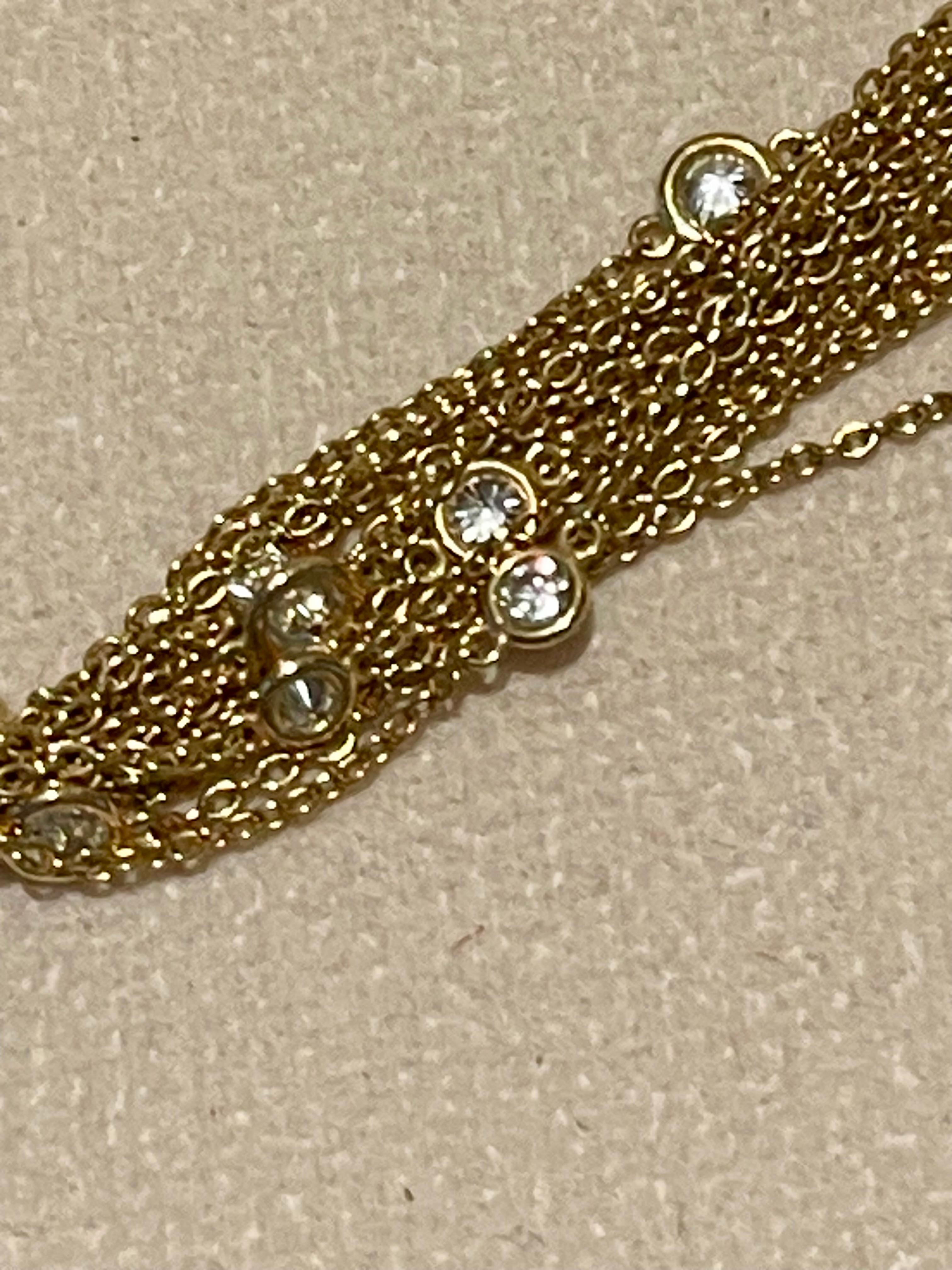 18 K rose white Gold Paul Binder Diamond Sautoir 3