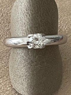 18 K White Gold Ellipse Ring Cartier