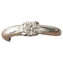 18 K White Gold Ellipse Ring Cartier