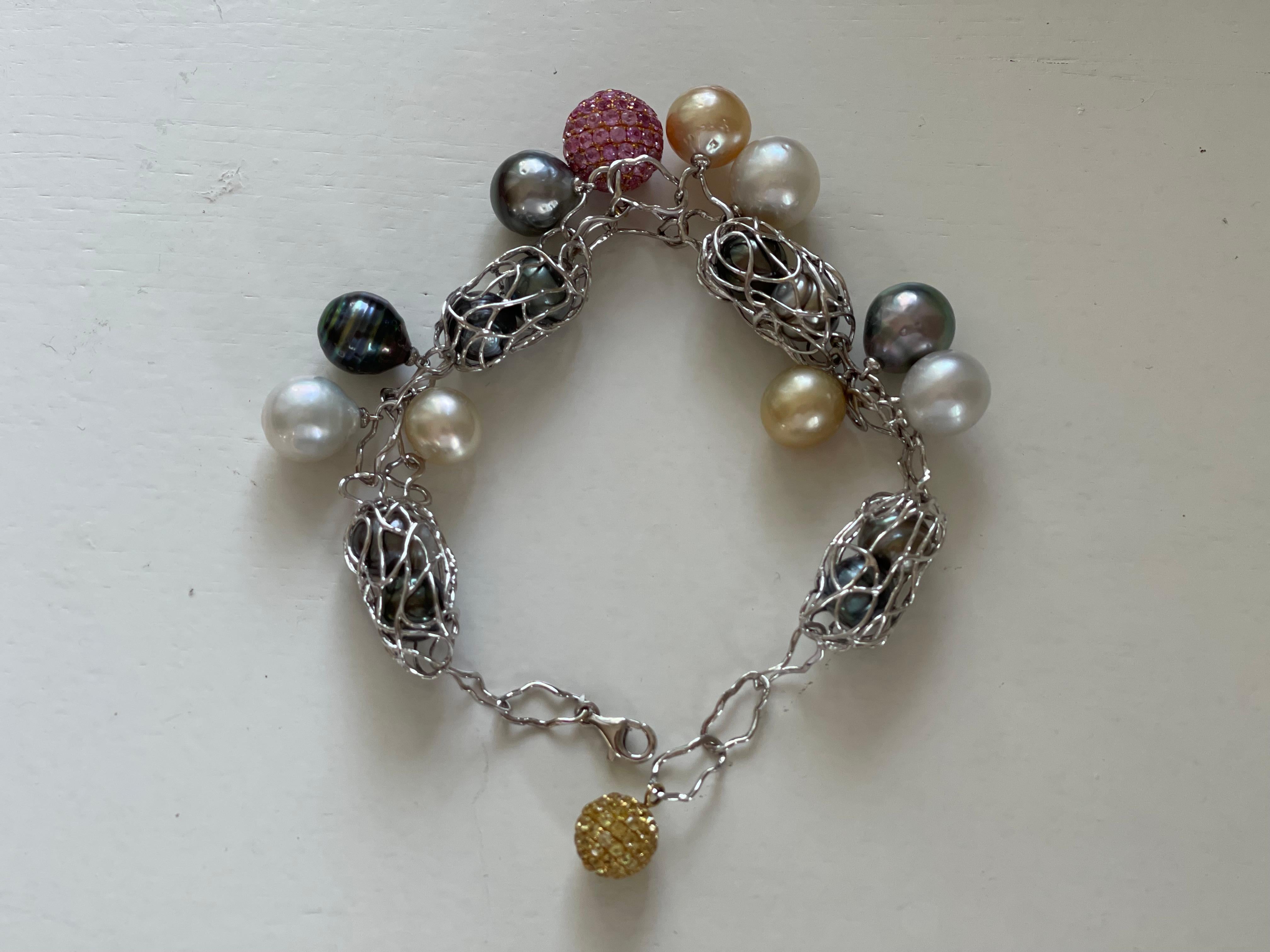 interlocking charm bracelet