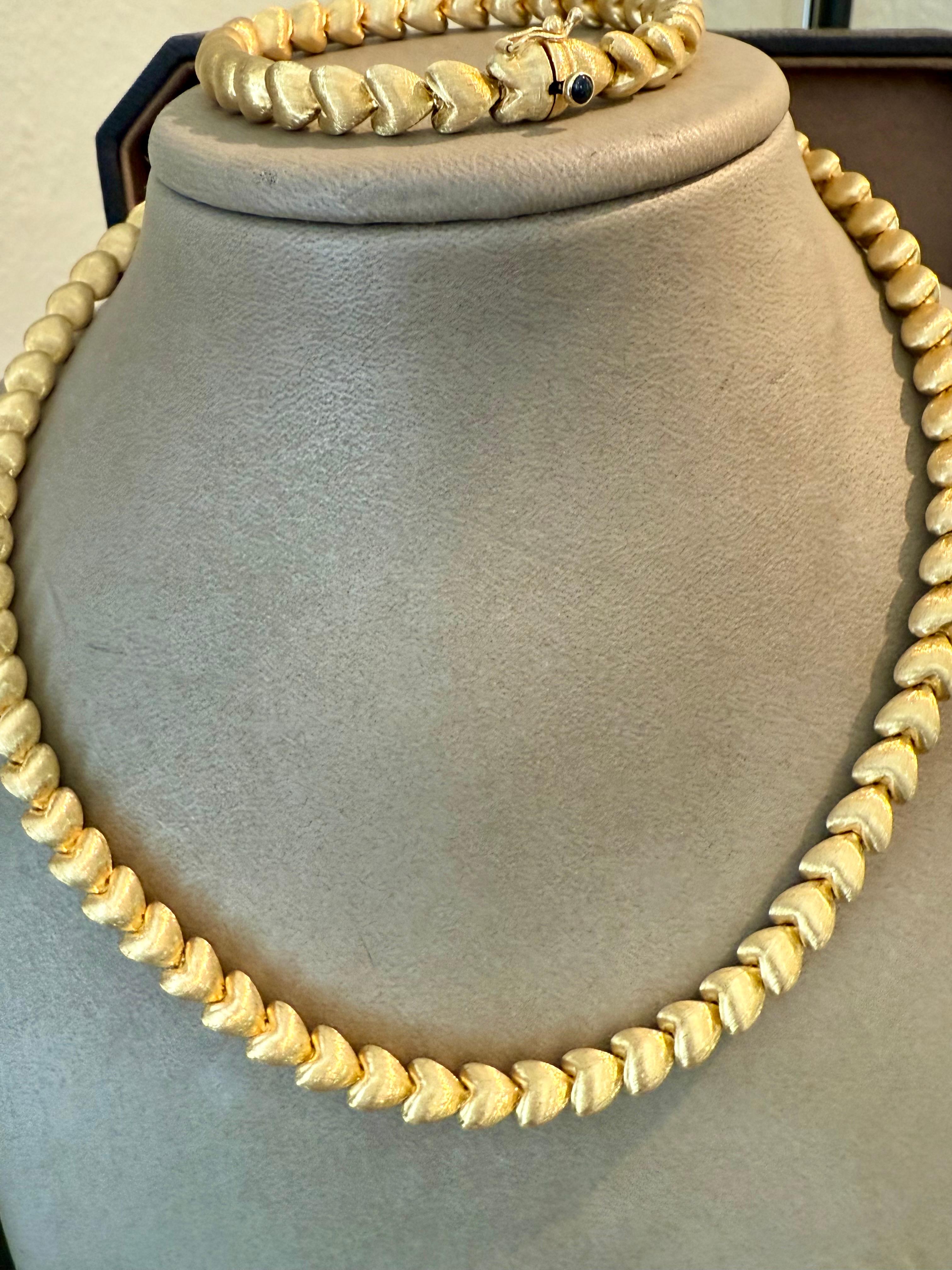 18 K yellow Gold brushed Necklace/Bracelet by Gubelin Lucern Switzerland For Sale 1