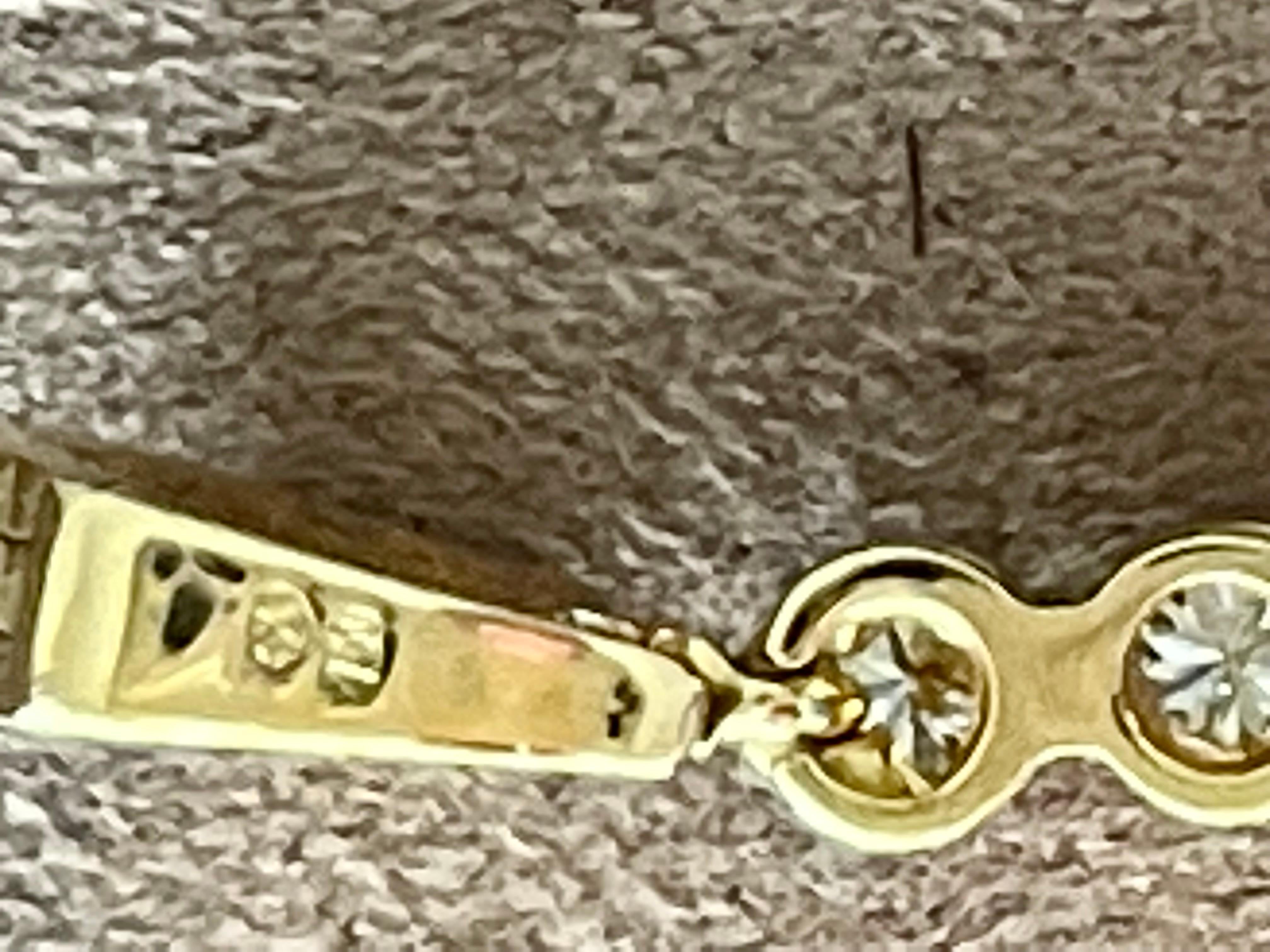 18K Yellow Gold Diamond Cross Pendant Gubelin Lucerne For Sale 1