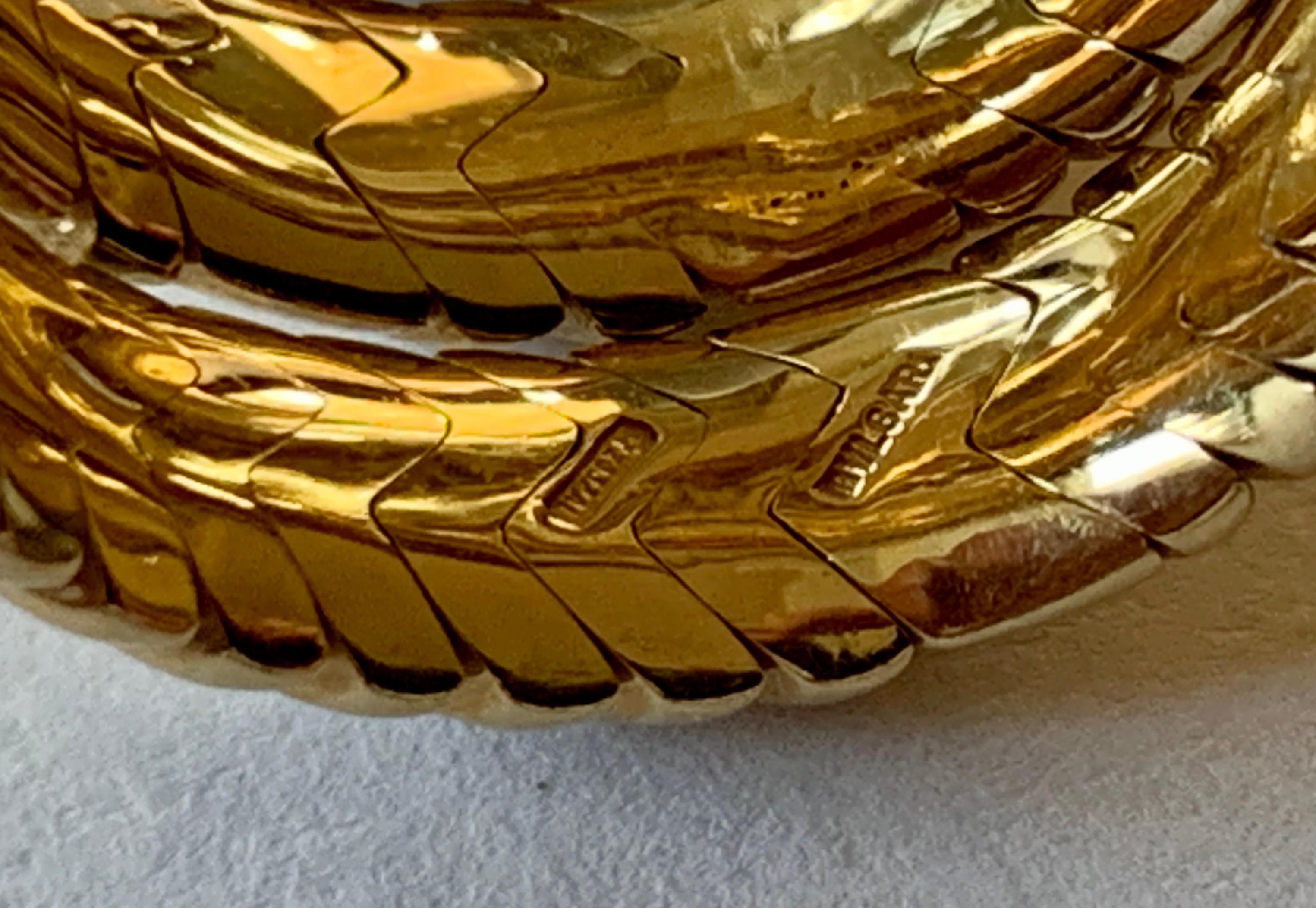18 Karat Yellow Gold Ring Spiga by Bulgari In Good Condition In Zurich, Zollstrasse