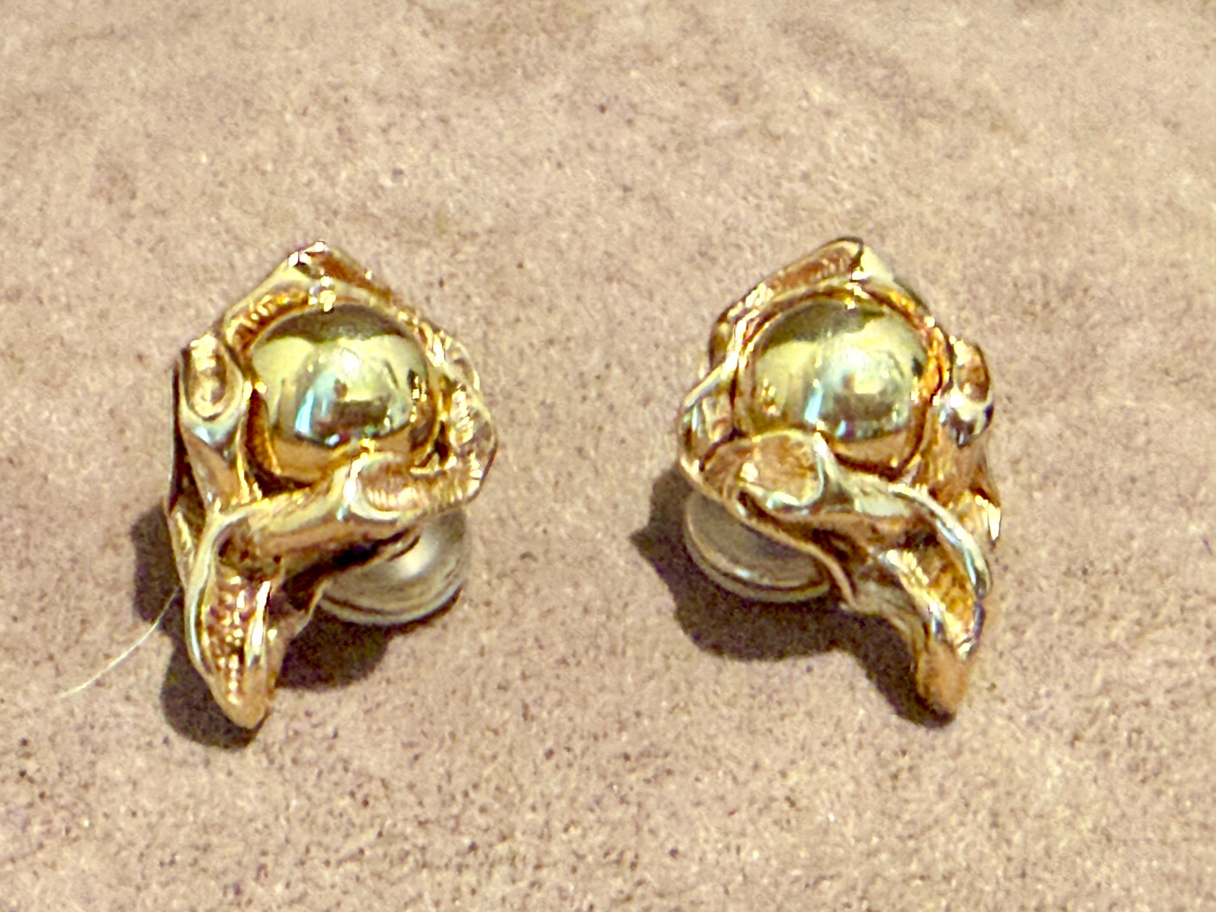 Clips d'oreilles interchangeables Gilbert Albert en or 18 K Gold en vente 5