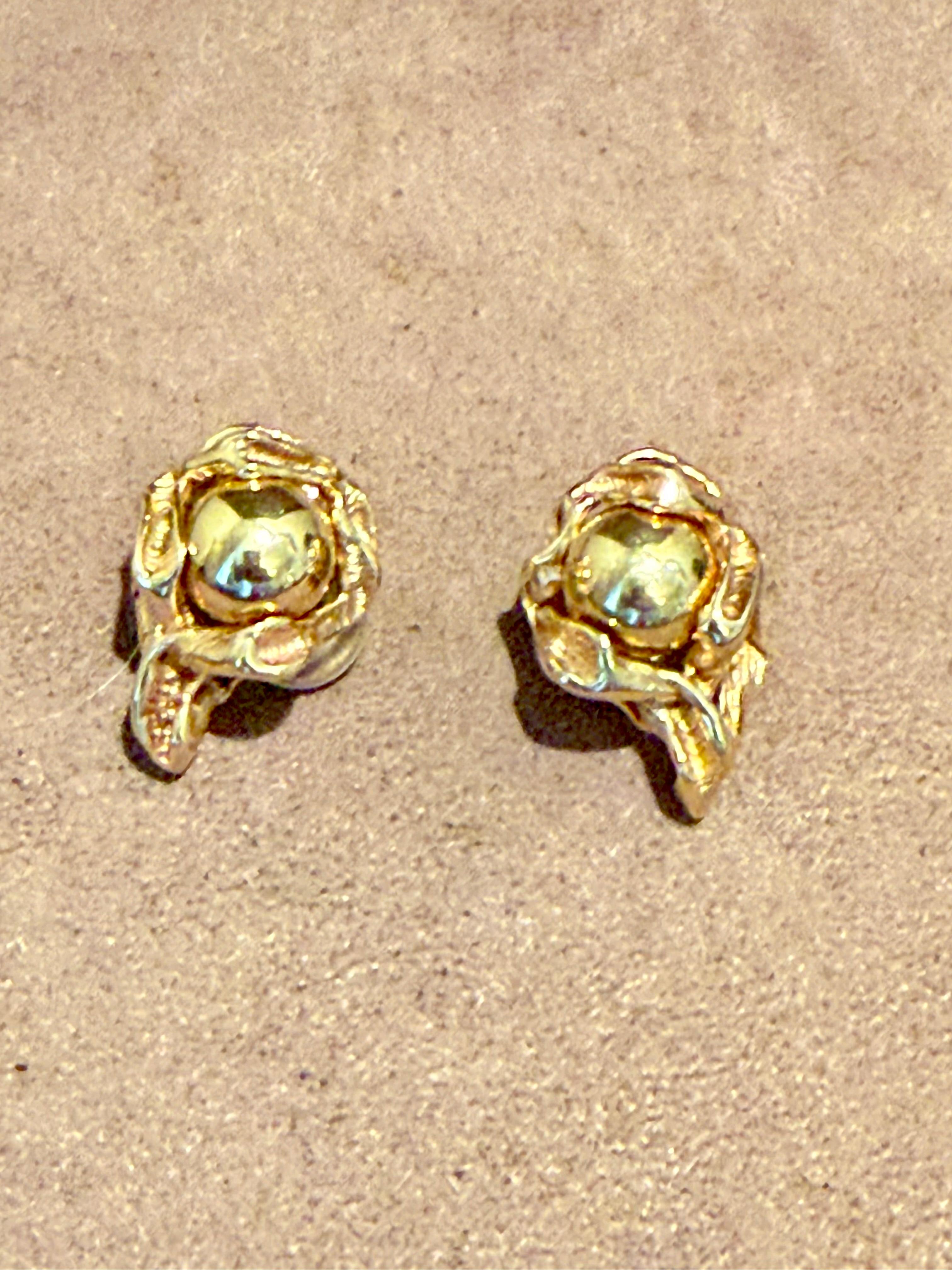 Clips d'oreilles interchangeables Gilbert Albert en or 18 K Gold en vente 6