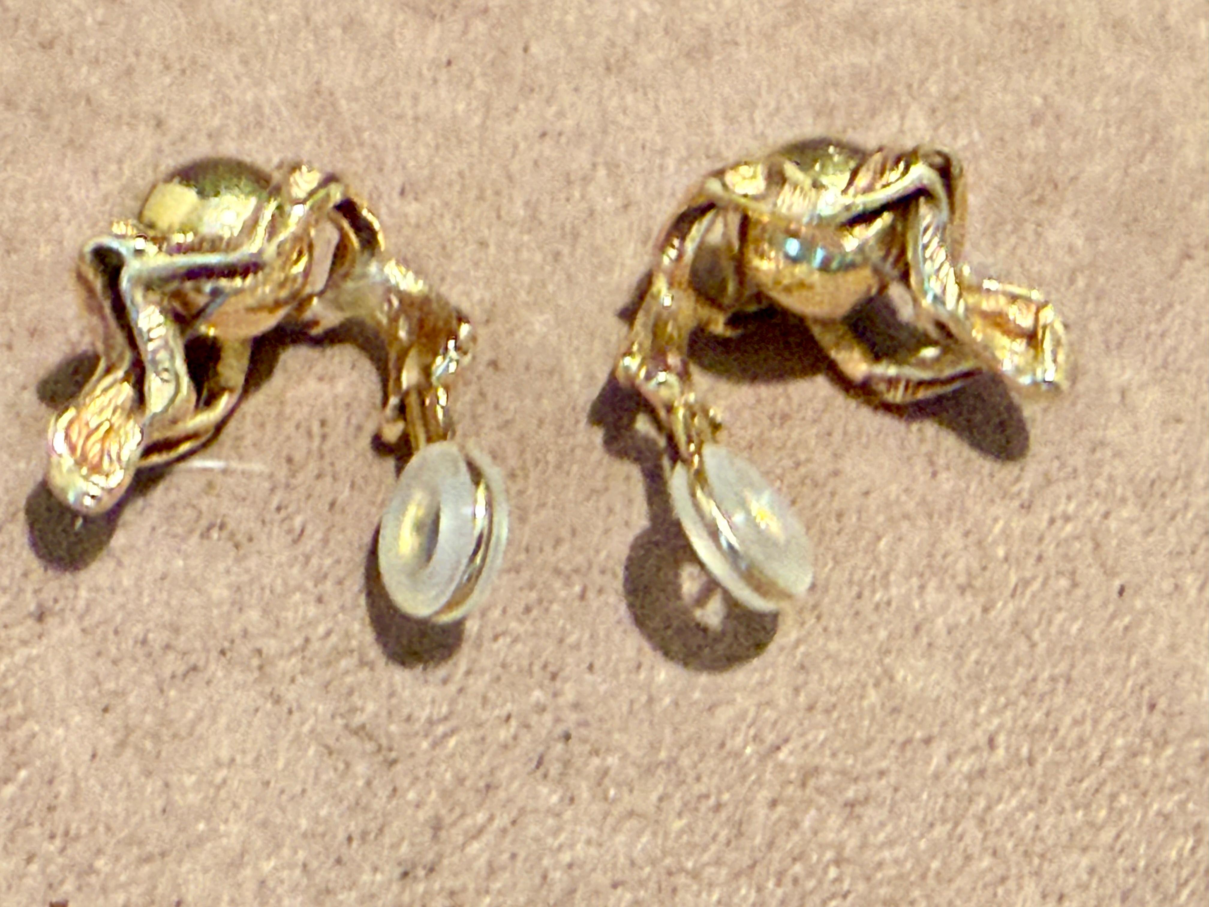 Clips d'oreilles interchangeables Gilbert Albert en or 18 K Gold en vente 1