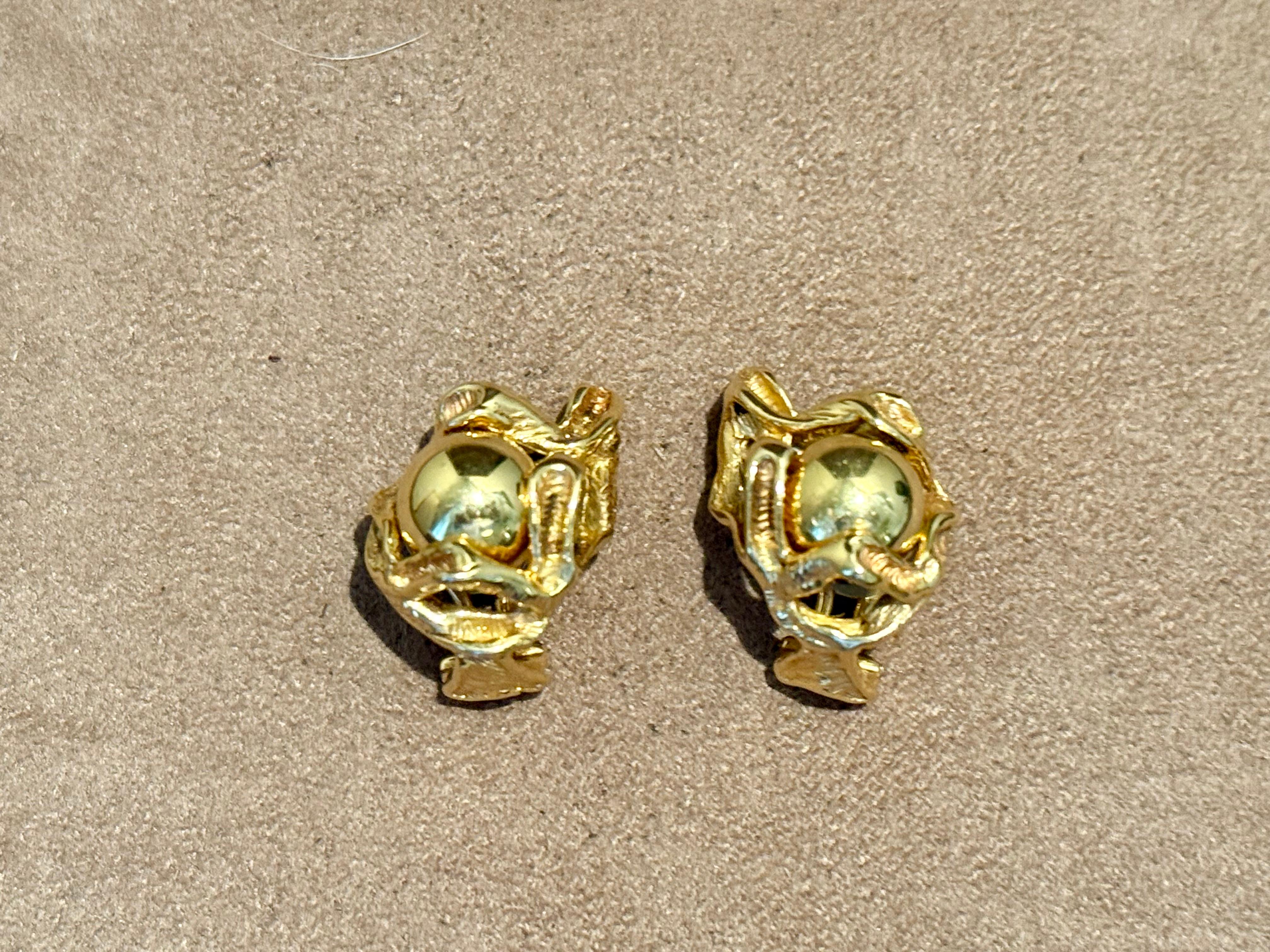 Clips d'oreilles interchangeables Gilbert Albert en or 18 K Gold en vente 3