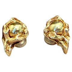 18 K yelow Gold Interchangeable Gilbert Albert Ear Clips