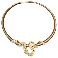 Collier en or jaune 18 K par Gilbert Albert