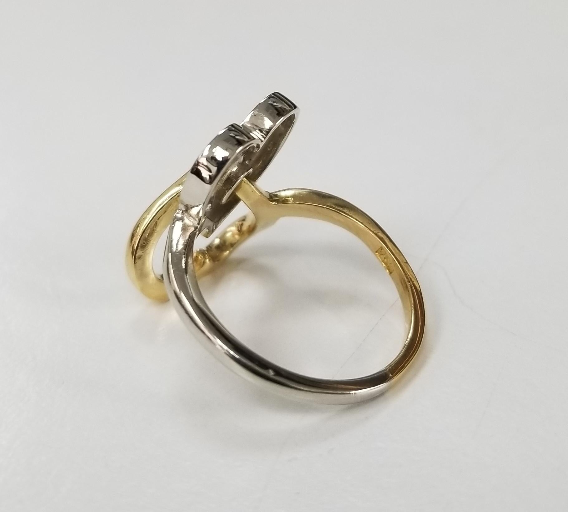 vintage double heart ring