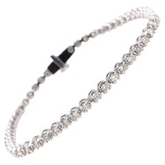 18 Karat 2.00 Carat Diamond Tennis Line Bracelet