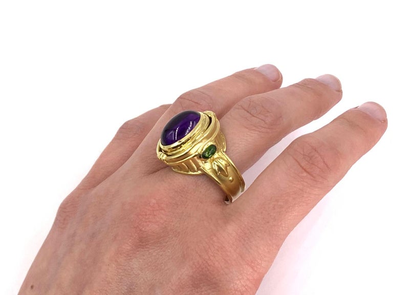 177 Amethyst Iolite Tourmaline Ring main image 1