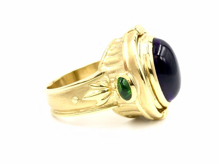 177 Amethyst Iolite Tourmaline Ring