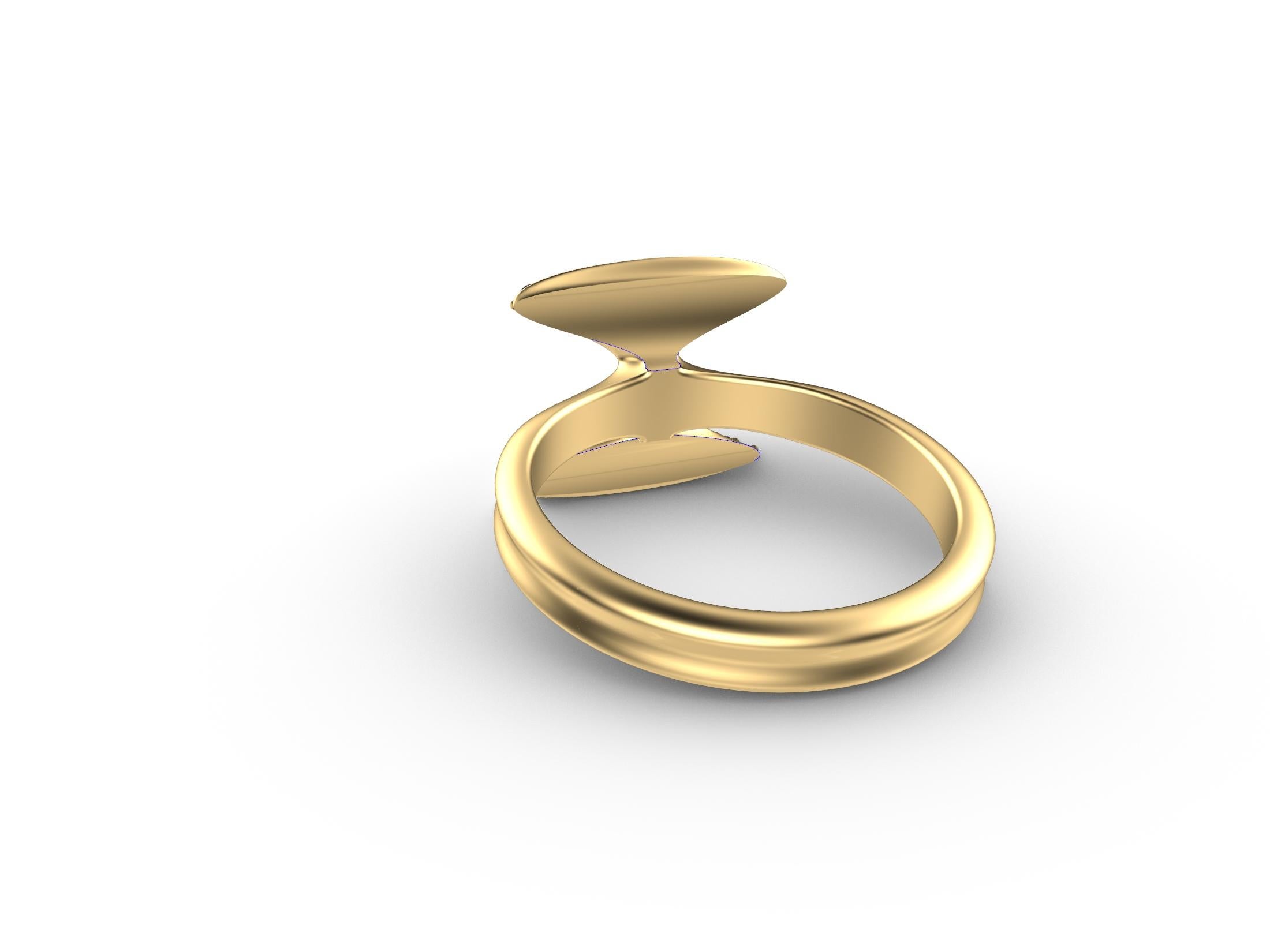18 Karat Engelsflügel Diamantring () 7