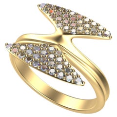 18 Karat Angel Wings Diamond Ring