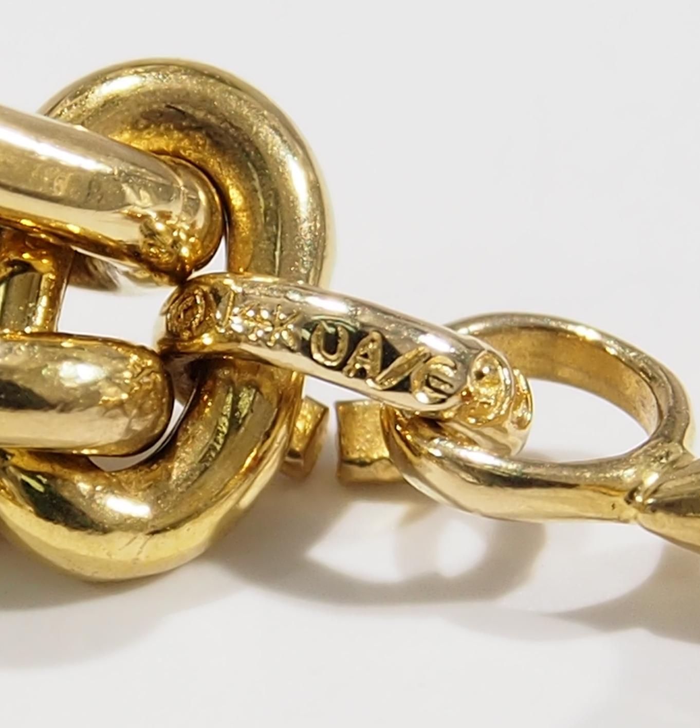 18 Karat Asch Grossbardt Diamond Charm Bracelet Yellow Gold Nautical 10