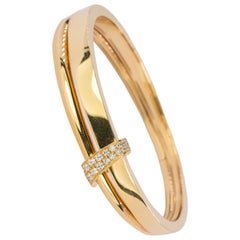 18 Karat Asprey Diamond Bangle