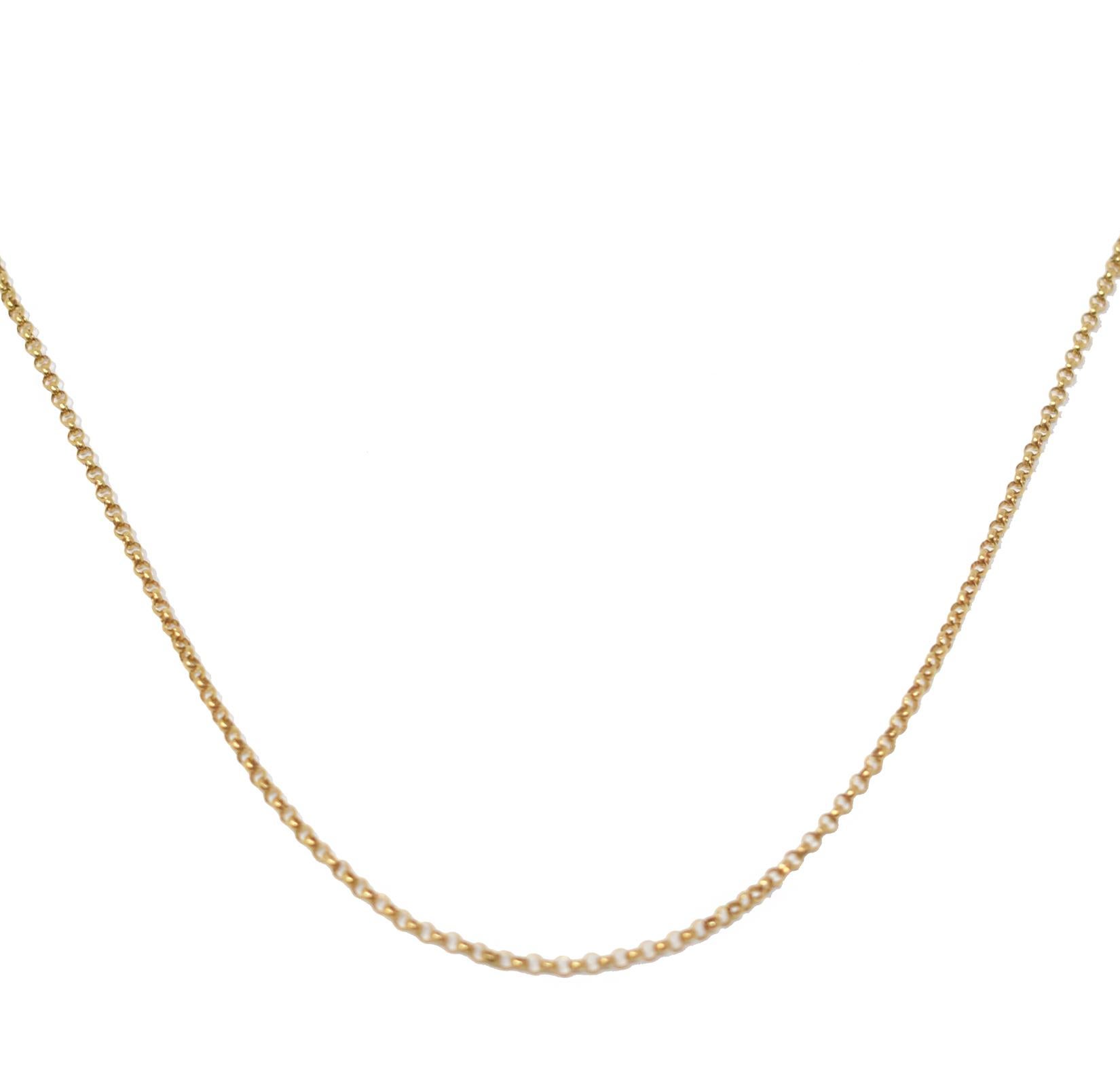 Stile: Catena Belcher

Metallo: Oro rosa

Purezza del metallo: 18k 

Lunghezza della collana: 28 pollici 

9,8 grammi

Larghezza della collana: 2.44 mm

Punzone: 18k 

Chiusura: Chiusura ad anello a molla 

Include: Carta di garanzia di 24 mesi