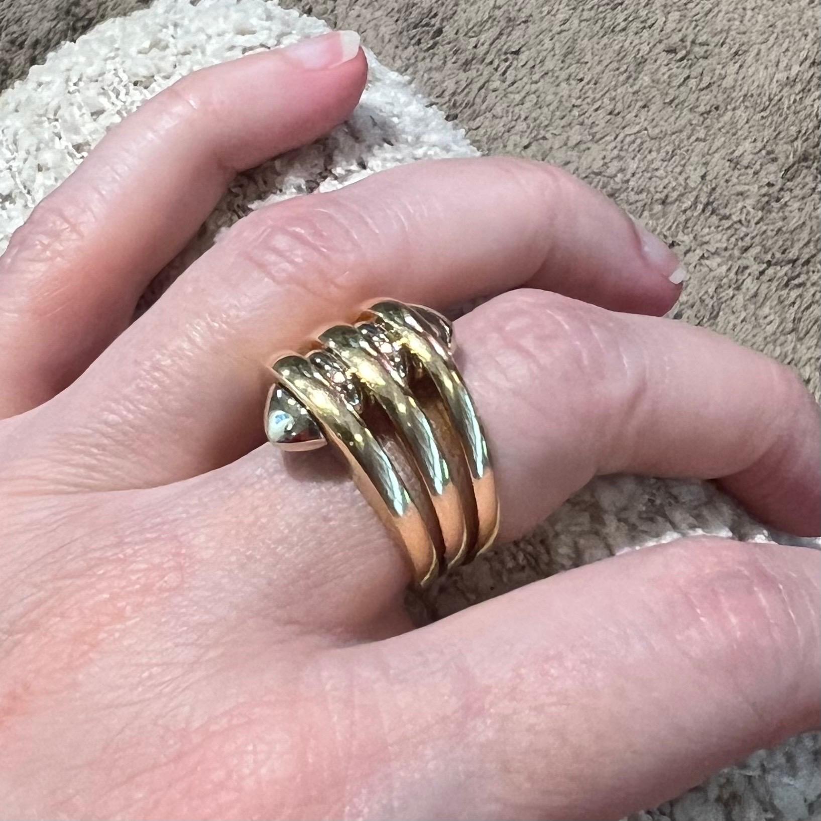 18 Karat Bicolor Gold Ring by Bvlgari For Sale 2