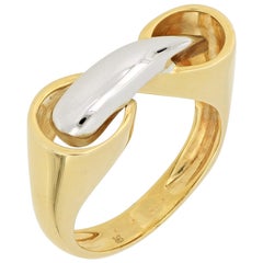 18 Karat Gold Tricolor Ring For Sale at 1stDibs