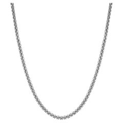 Collar de tenis en línea con diamantes negros de 18 quilates