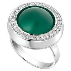 18 Karat Chameleon White Gold Ring with Vs-Gh Diamonds