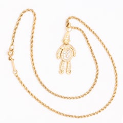 18 Karat Chopard Diamant Happy Clown Anhänger um 1985