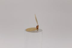 18 Karat Claude Wesel "Miroir" "Mirror" Gold Topaz Pendant