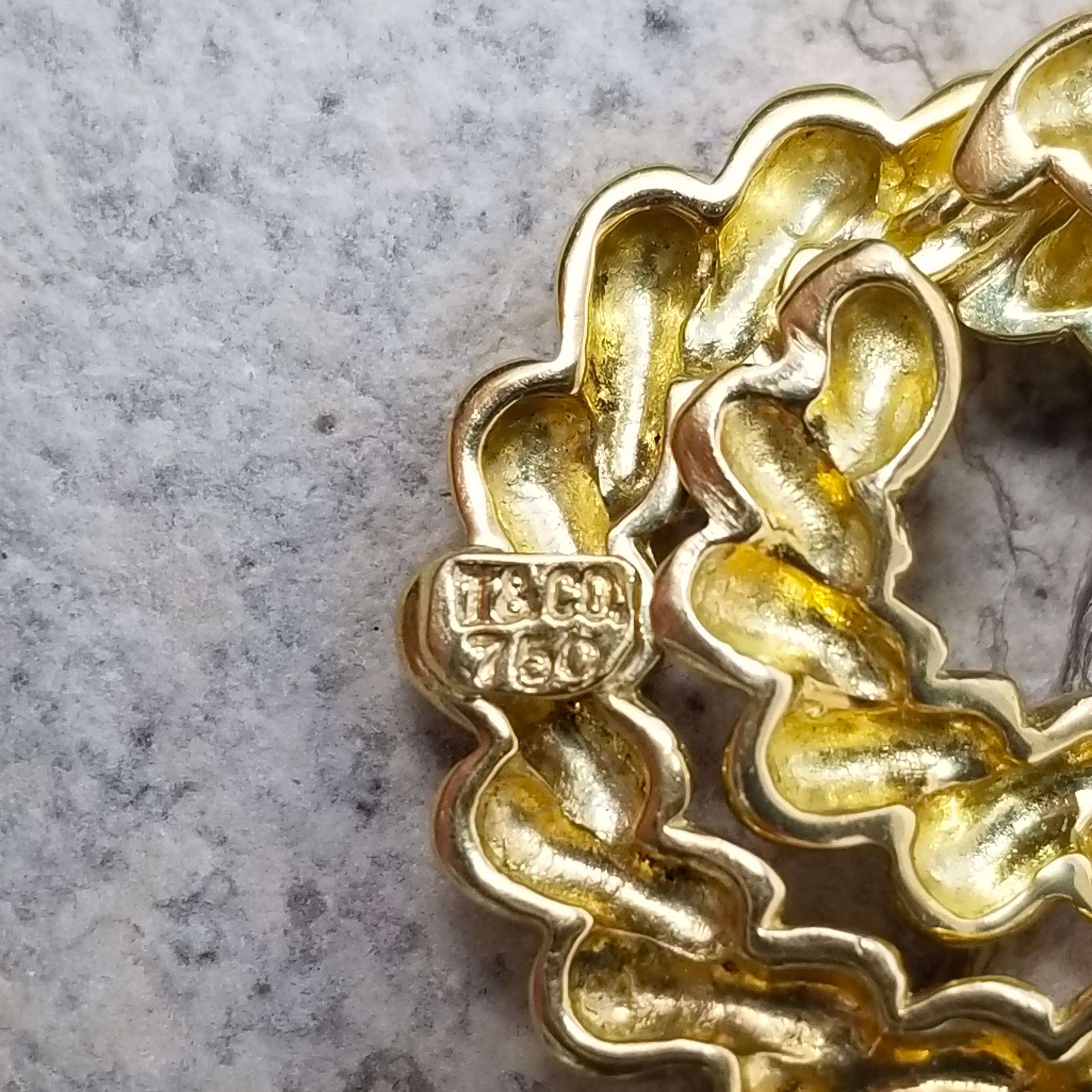 18 Karat Coiled Shrimp Pendant by Tiffany & Co. In Good Condition In Logan, UT