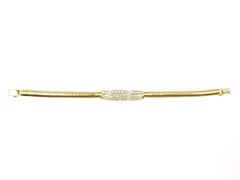 18 Karat Diamond Bar Bracelet