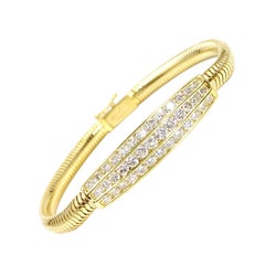 18 Karat Diamond Bar Bracelet