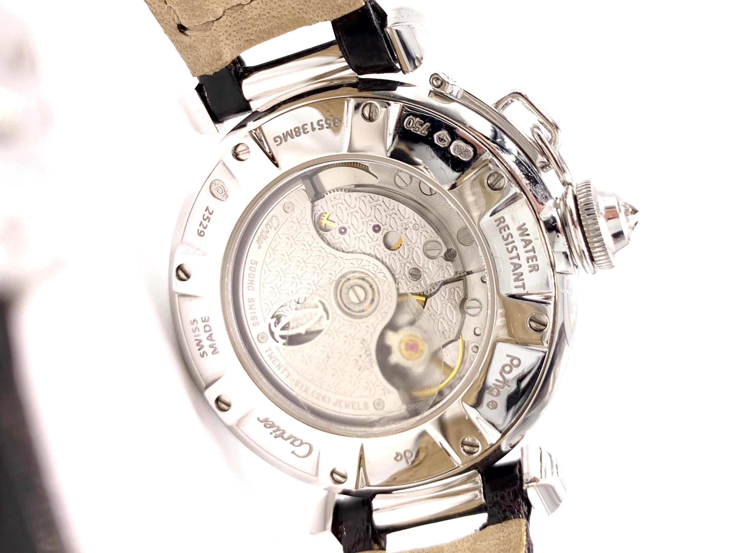 18 Karat and Diamond Cartier Pasha Watch WJ111451 For Sale 4