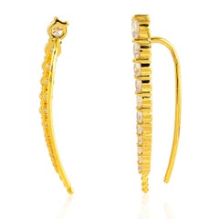 18 Karat Diamond Ear Wire