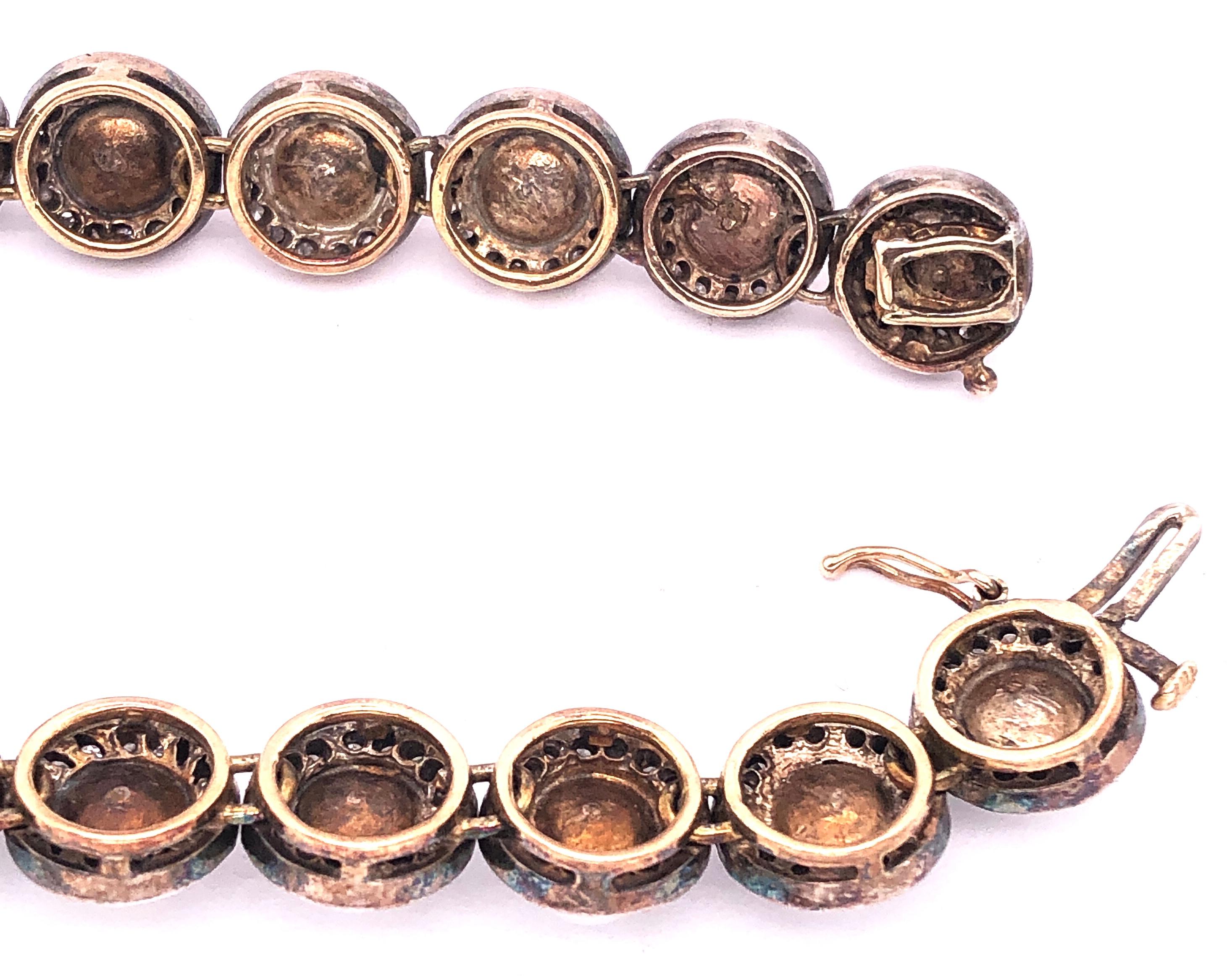 18 Karat Diamant- und Perlenarmband Nachlassschmuck im Angebot 3