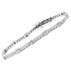 18 Karat Diamond Tennis Bracelet .60 Carat