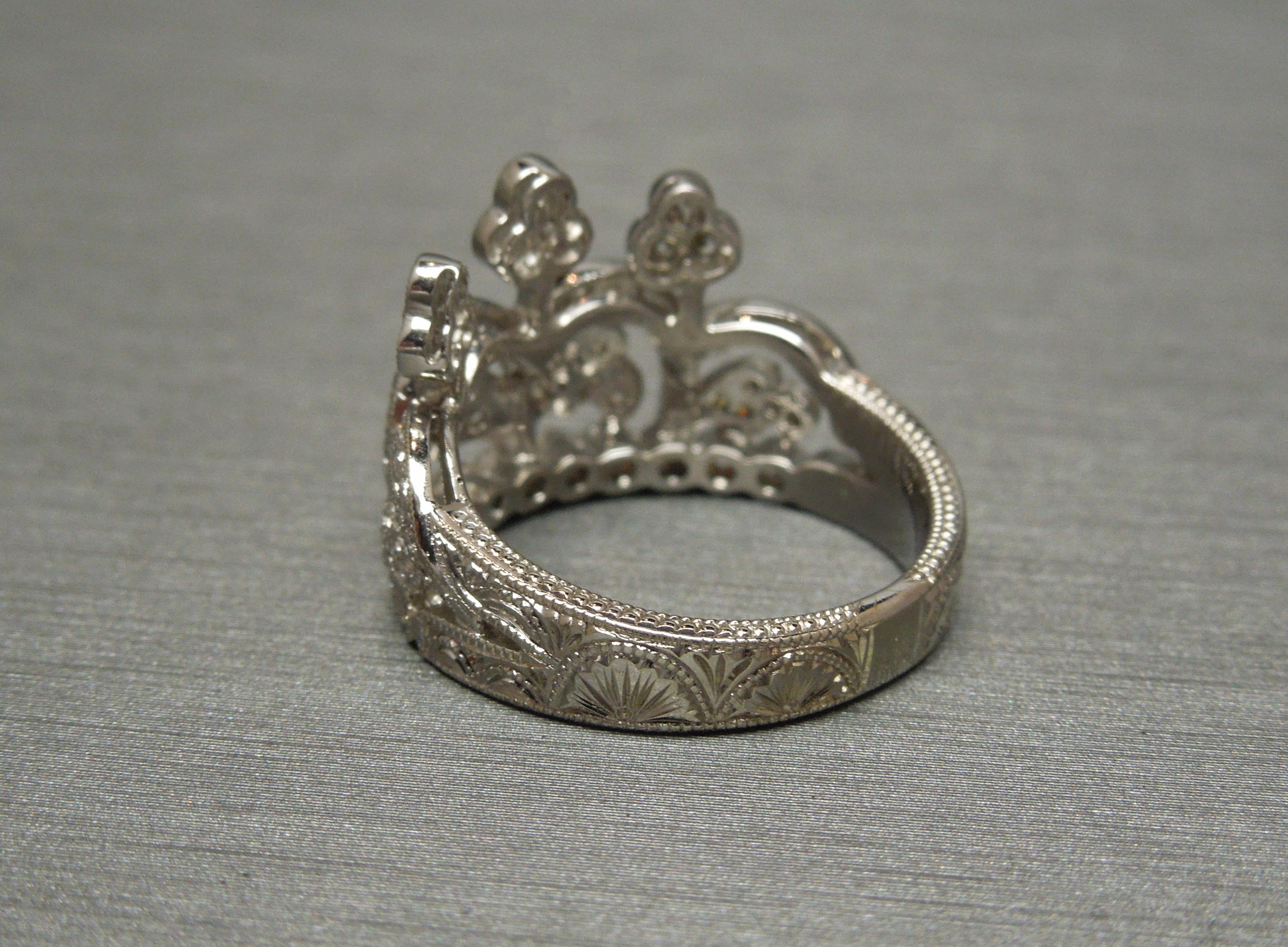 925 ec ring with diamonds