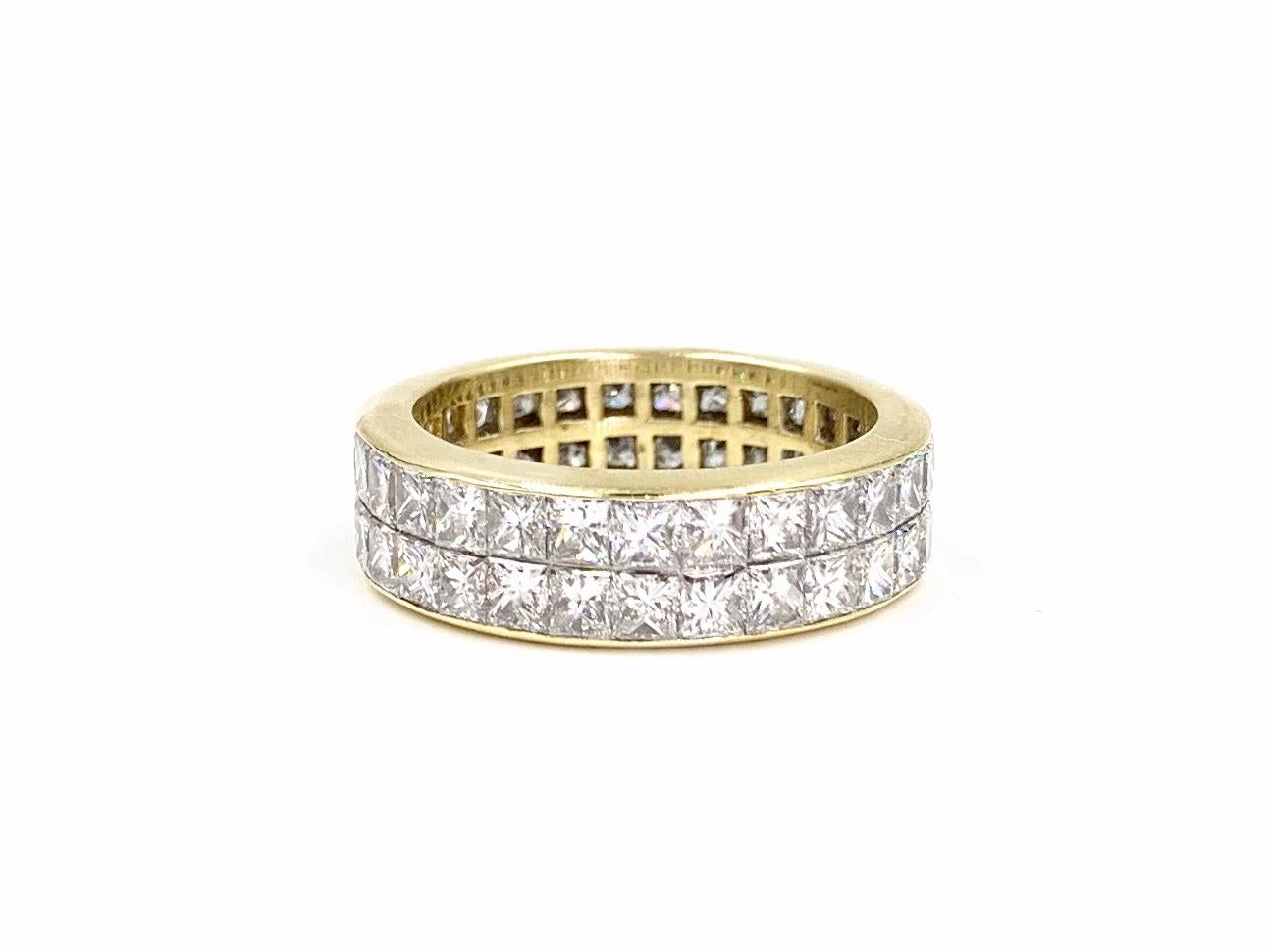 princess cut eternity band