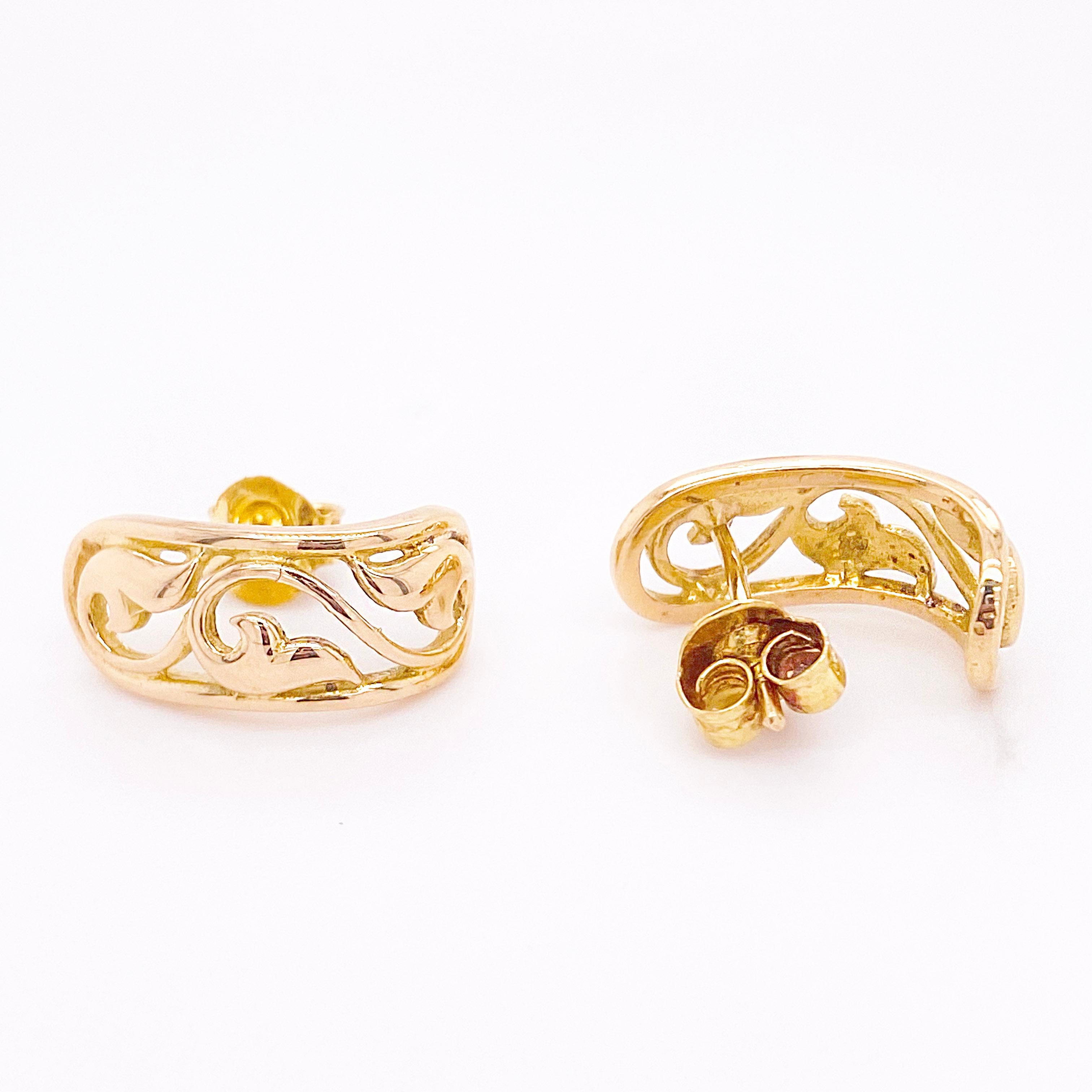 classy gold earrings