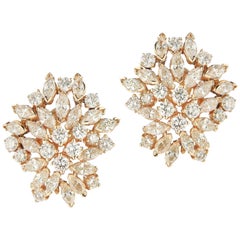 18 Karat Elegant Diamond Earring