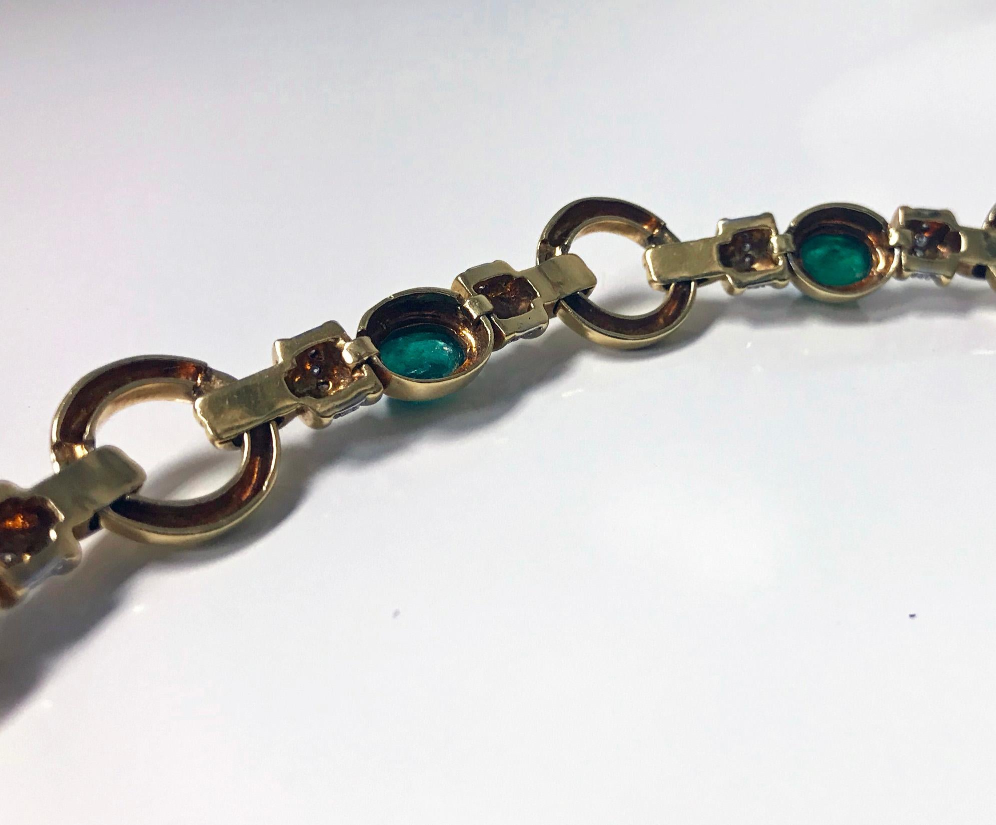 18 Karat Emerald and Diamond Necklace 1