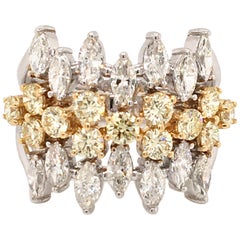 18 Karat Fancy Yellow Diamonds Made in Italy with Box