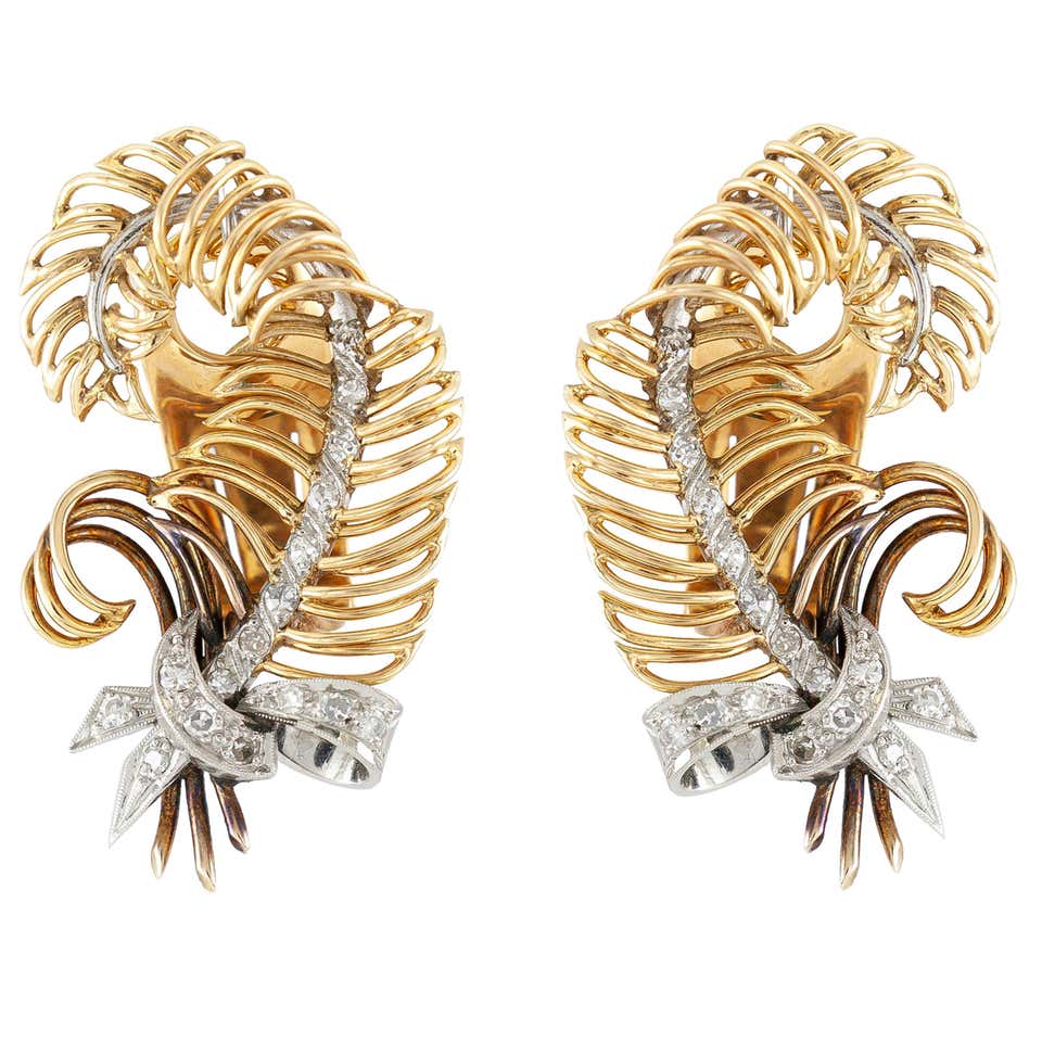 Diamond, Antique and Vintage Earrings - 26,952 For Sale at 1stdibs ...